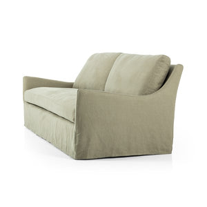 Monette Slipcover Sofa-94"-Khaki