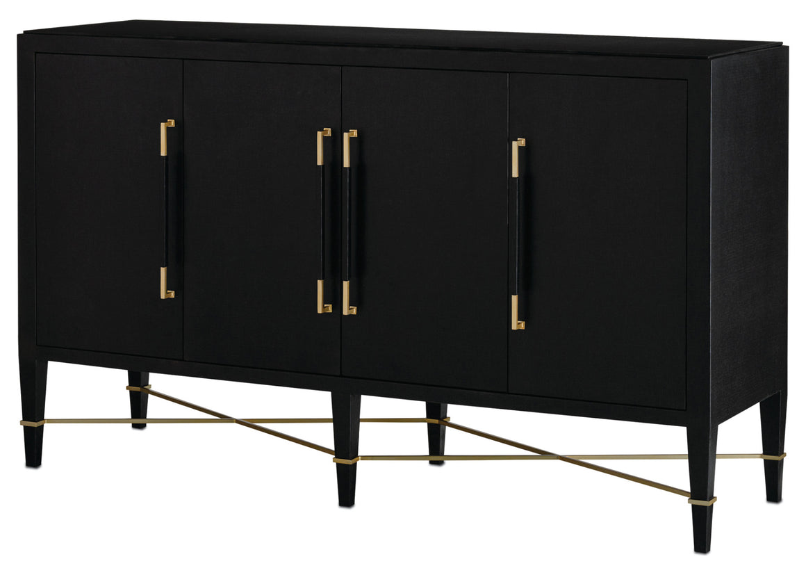 Currey and Company Verona Black Sideboard