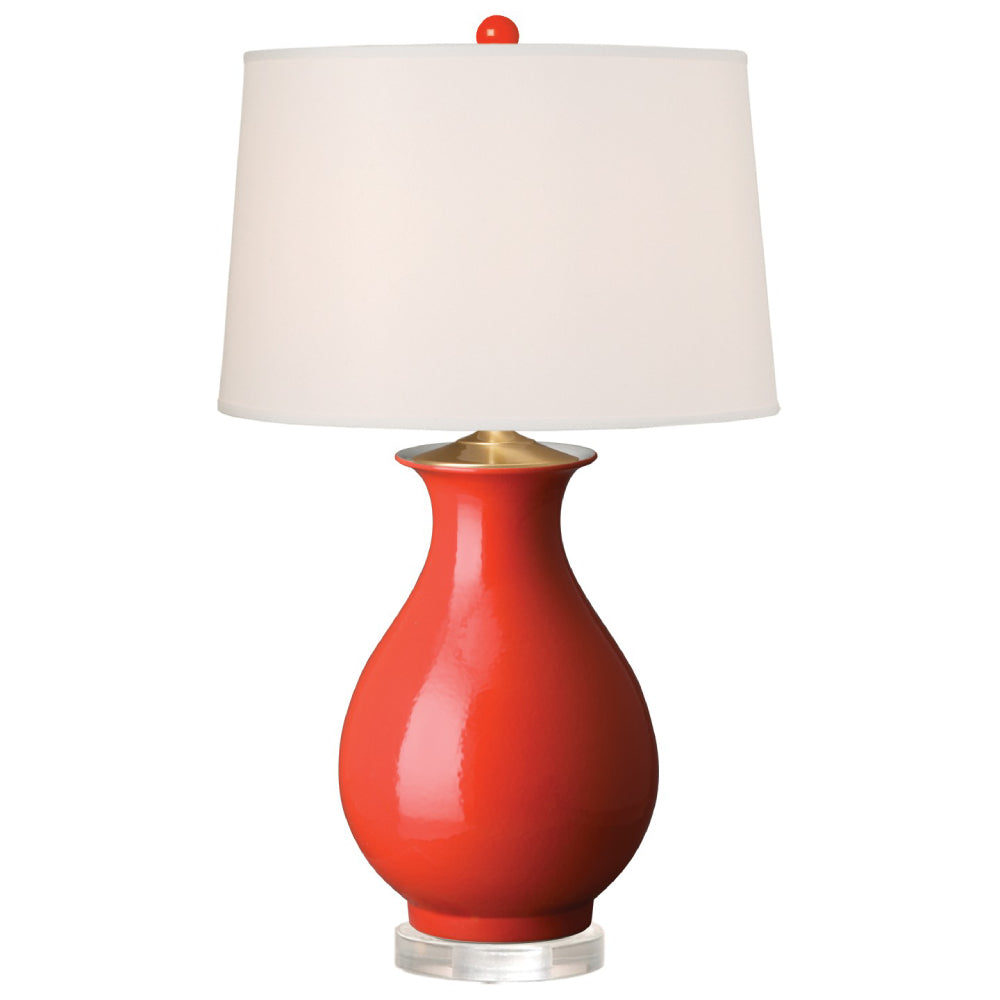 PE PA Vase Ceramic Table Lamp – Persimmon Glaze