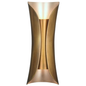 Two-Tone Double Socket Wall Sconce – Brass & Silver