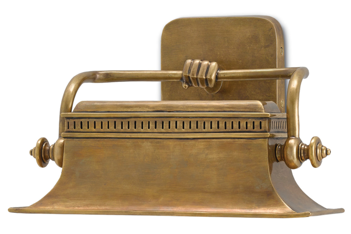 Currey and Company Malvasia Brass Wall Sconce