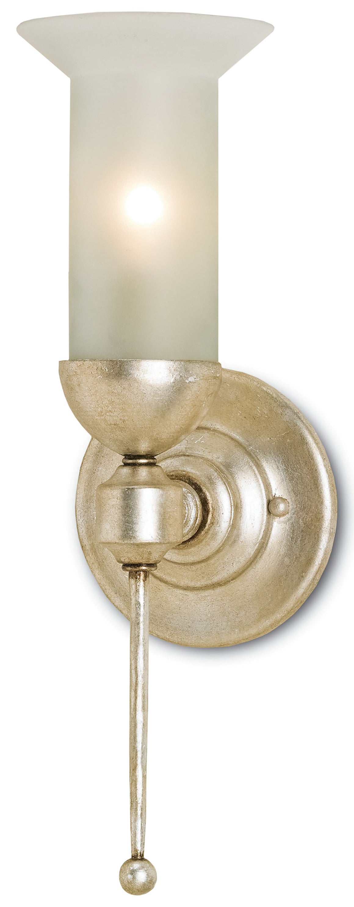 Currey and Company Pristine Silver Wall Sconce
