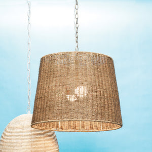 Oversized Woven Seagrass Chandelier – Natural