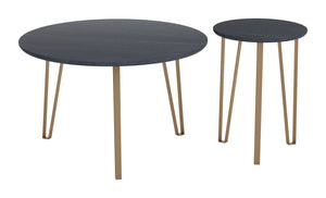 Somme Accent Tables Black-set of 2