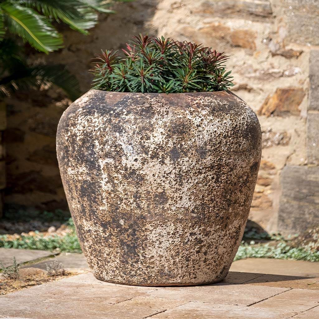 Angkor Terra Cotta Jar Planter - Aegean