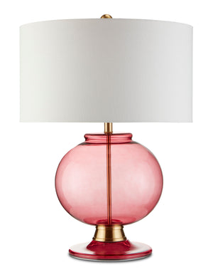Jocasta Red Table Lamp - Clear Red