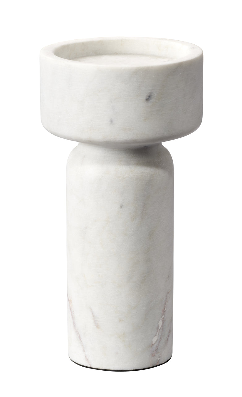 Apollo Candleholder - White Marble