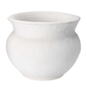 Hand Crafted Ceramic Cauldron - White