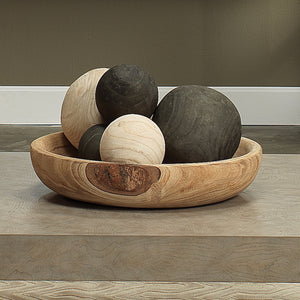 Laurel Decorative Wooden Bowl  – Large