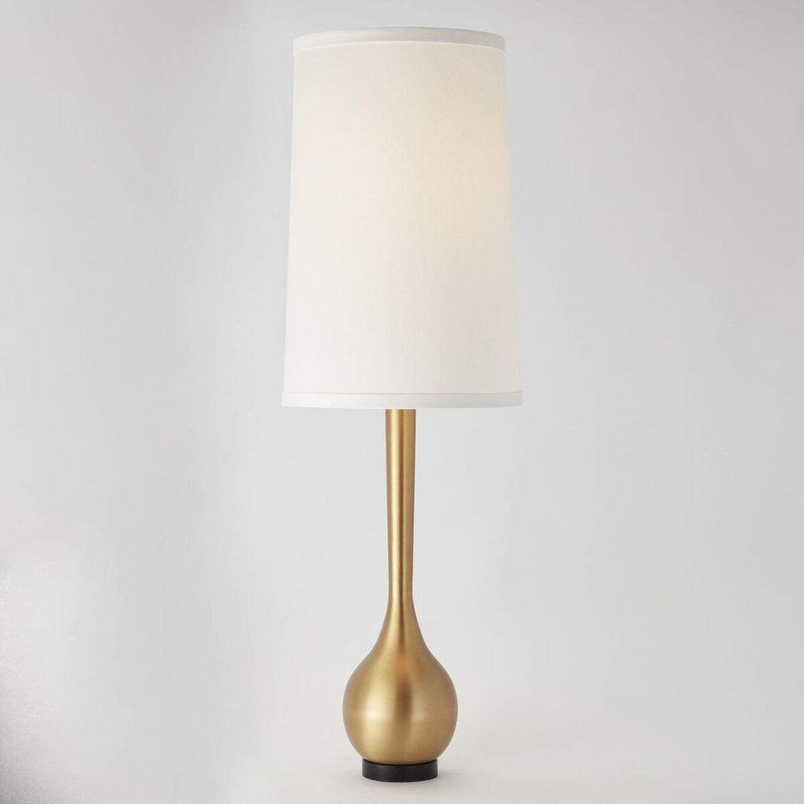 Tall Modern Table Lamp – Antique Brass