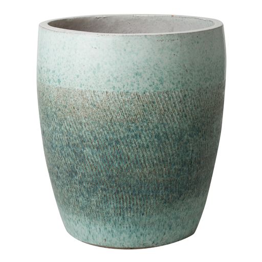 Large Bullet Ceramic Planter - Coastal Splash