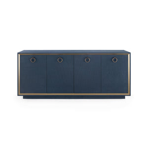 4-Door Cabinet in Blue Steel | Ansel Collection | Villa & House