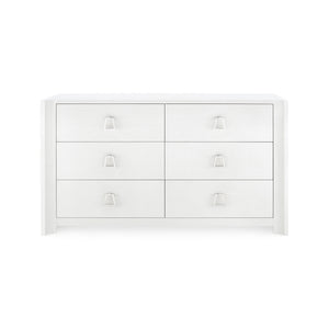 Extra Large 6-Drawer in White Lacquered | Audrey Collection | Villa & House