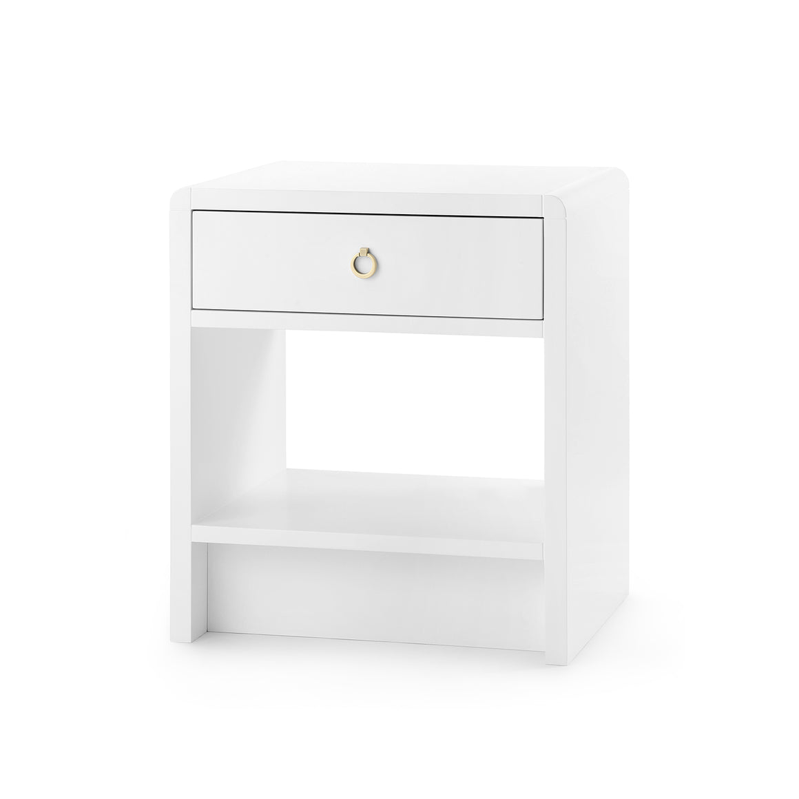 1-Drawer Side Table in White | Benjamin Collection | Villa & House