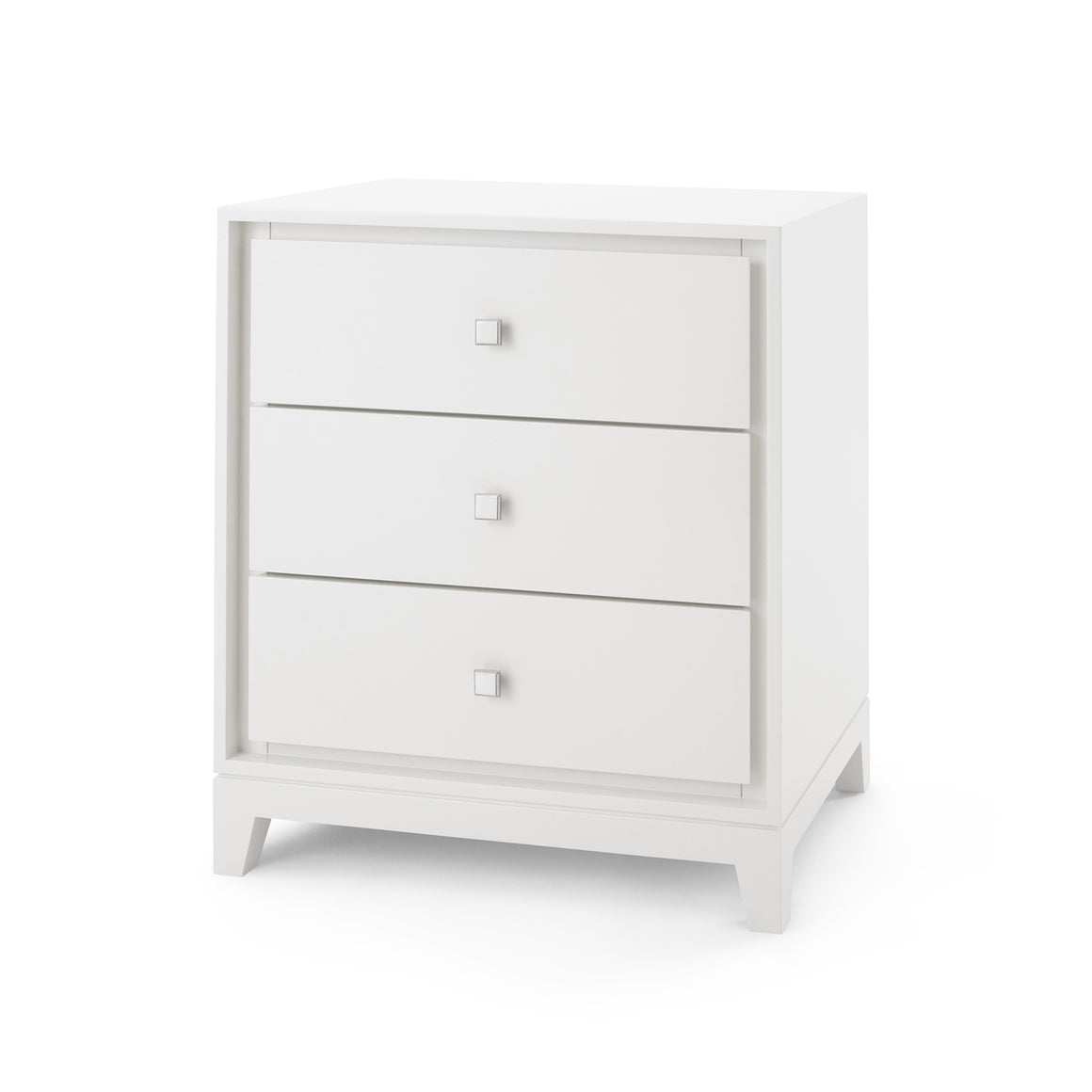 3-Drawer Side Table , White | Bergamo Collection | Villa & House