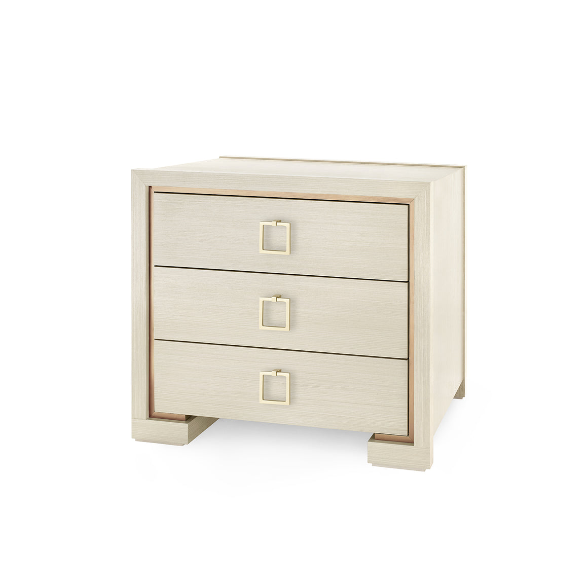 3-Drawer Side Table in Blanched Oak | Blake Collection | Villa & House
