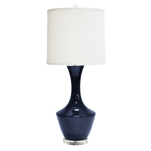 Worlds Away Bridget Table Lamp – Navy