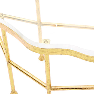 Glam Gold Leafed Coffee Table with Acrylic Top | Cristal Collection | Villa & House
