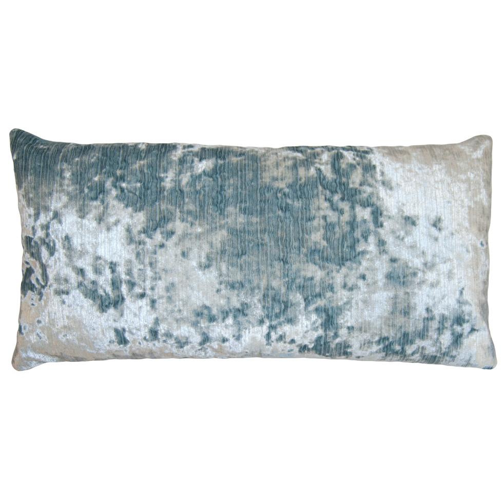 Cay Crushed Blue Pillow