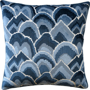 Cloud Pattern Pillow – Blue