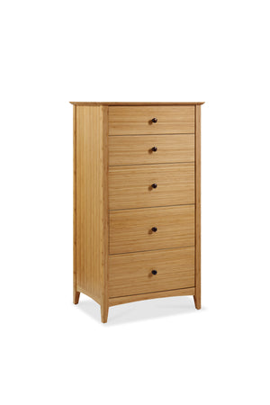 Willow Five Drawer Chest, Caramelized