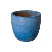 Small Tapered Round Planter - Blue