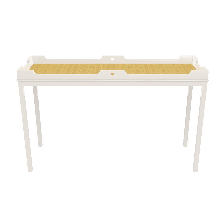 Fenwick Tall Lacquer Console White (Additional Colors Available)