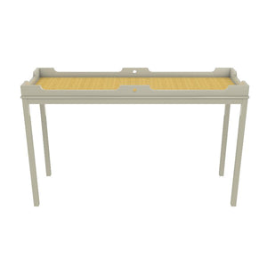 Fenwick Tall Lacquer Console Fawn Grey (Additional Colors Available)
