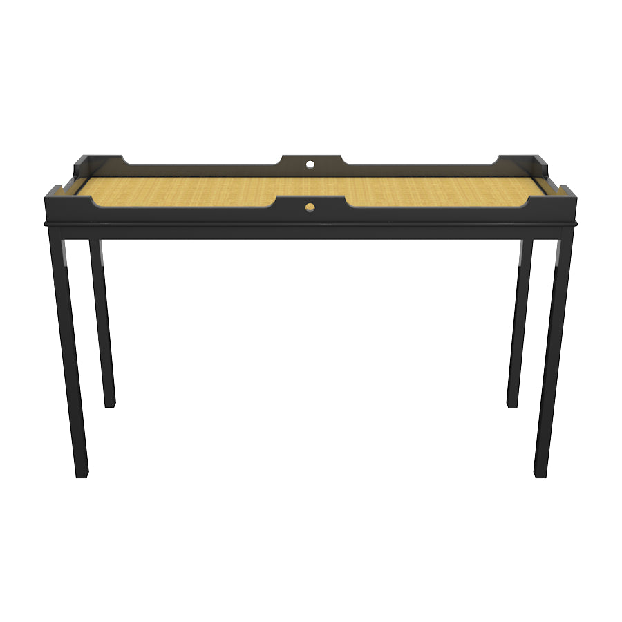 Fenwick Tall Lacquer Console Black (Additional Colors Available)