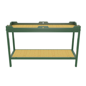Fenwick Tall Lacquer Console with Shelf Green (Additional Colors Available)