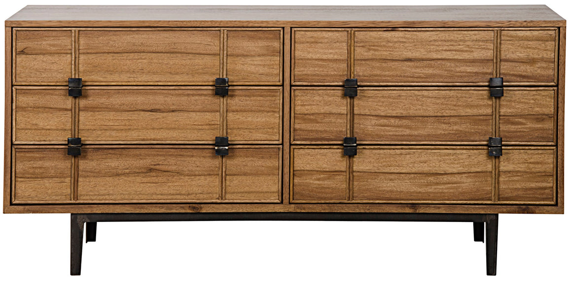 Noir Large Bourgeois Minimalist Sideboard - Walnut