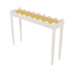 Hobe Sound Skinny Lacquer Console White (Additional Colors Available)