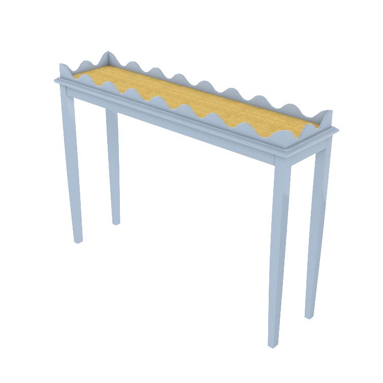 Hobe Sound Skinny Lacquer Console Light Blue (Additional Colors Available)