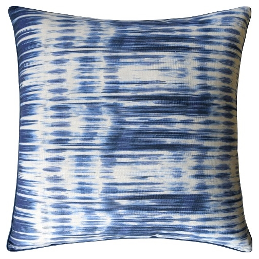 Ikat Stripe Pillow – Navy