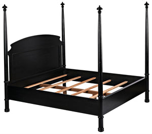 Douglas Bed, Eastern King - Hand Rubbed Black