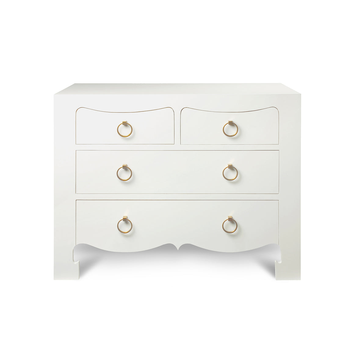Large 4-Drawer in White | Jacqui Collection | Villa & House