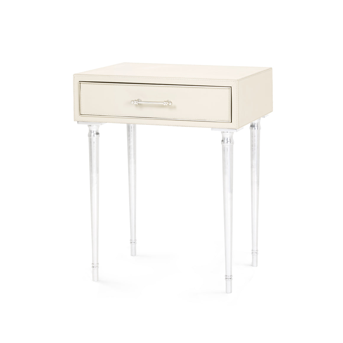 1-Drawer Side Table in Ivory | Jolene Collection | Villa & House