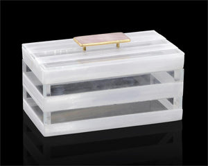 Selenite and Glass Box