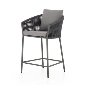Porto Outdoor Counter Stool - Charcoal