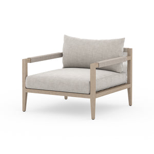 Sherwood Outdoor Chair-Brown/Stone Grey