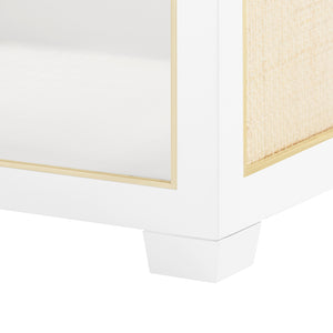 1-Drawer Side Table in White Lacquer | Karen Collection | Villa & House