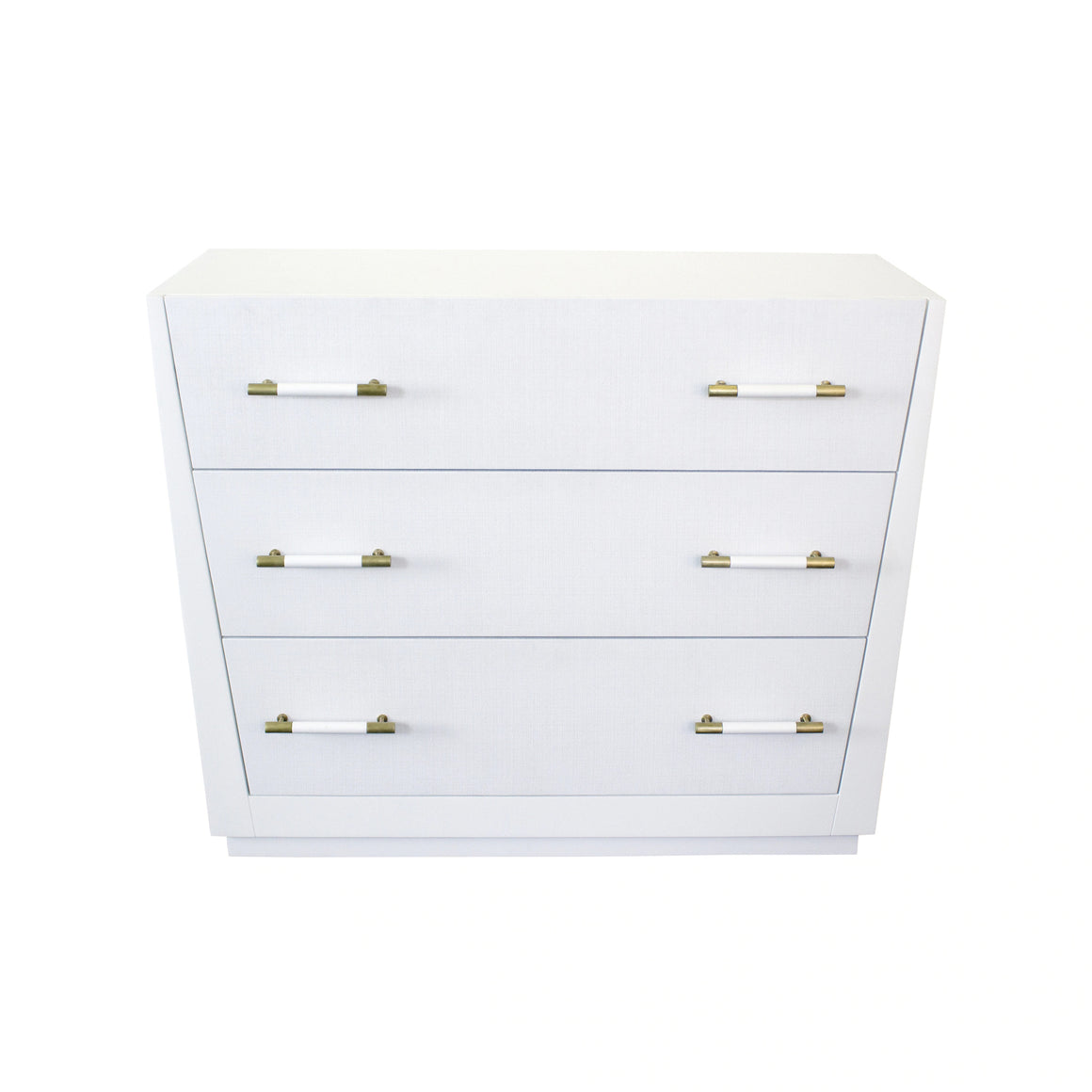 Worlds Away Liam 3 Drawer Chest - White Lacquer