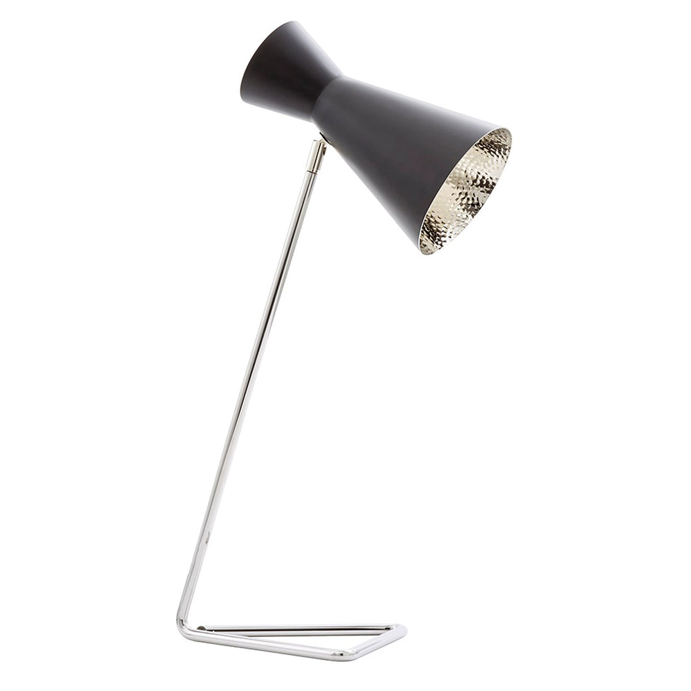 Hammered Shade Nickel Table Lamp | Lynx Collection | Villa & House