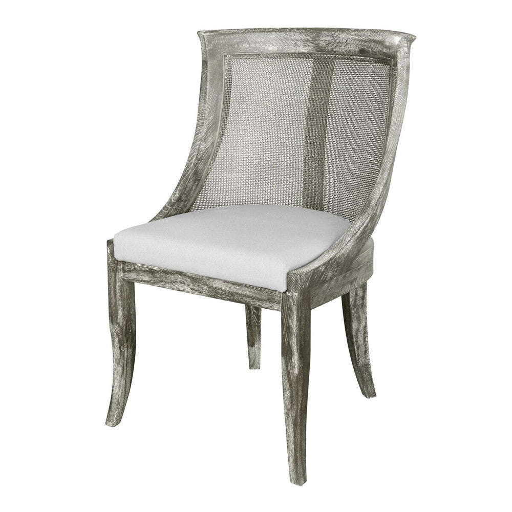 Curved Cane Chair — Grey | Monaco Collection | Villa & House