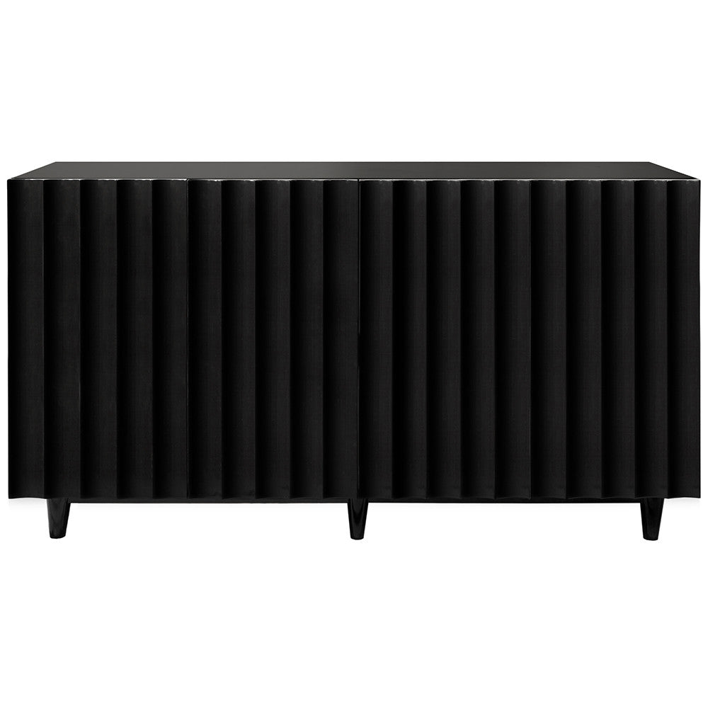 Worlds Away Odette Four Door Cabinet - Black