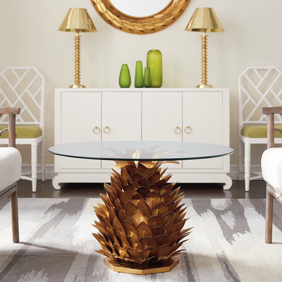 Gold Pineapple Side & Cocktail Table | Pineapple Collection | Villa & House