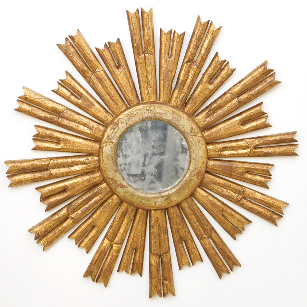 Worlds Away Rinaldo Small Starburst Mirror – Gold Leaf