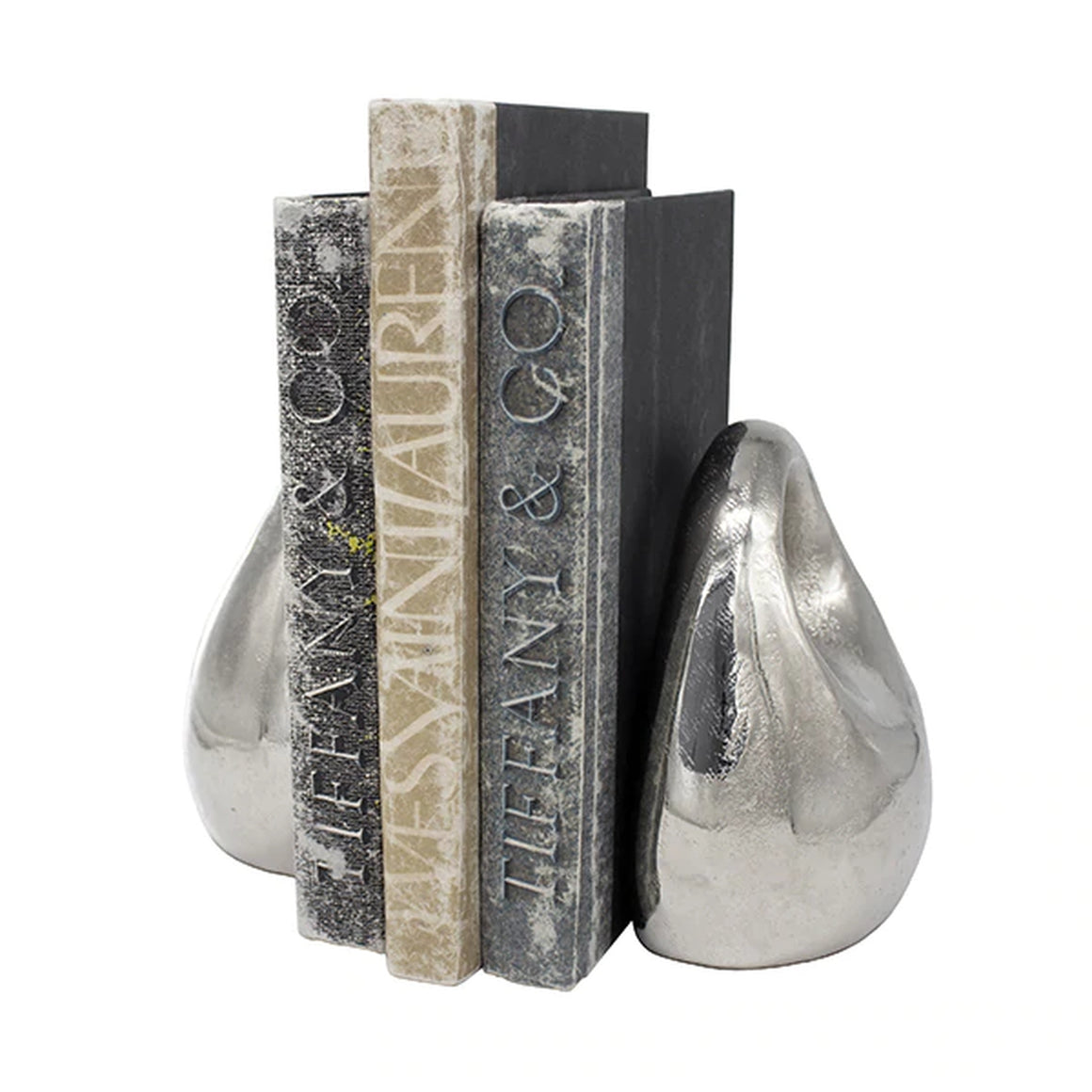 Worlds Away Scott Bookends Set - Antique Nickel