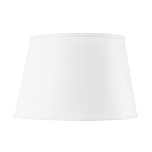 16-Inch With Nickel in White Linen | Shade Collection | Villa & House