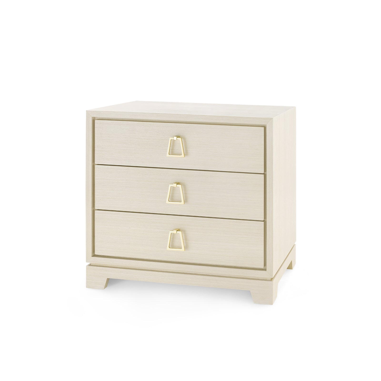 3-Drawer Side Table - Lacquered Blanched Oak | Stanford Collection | Villa & House